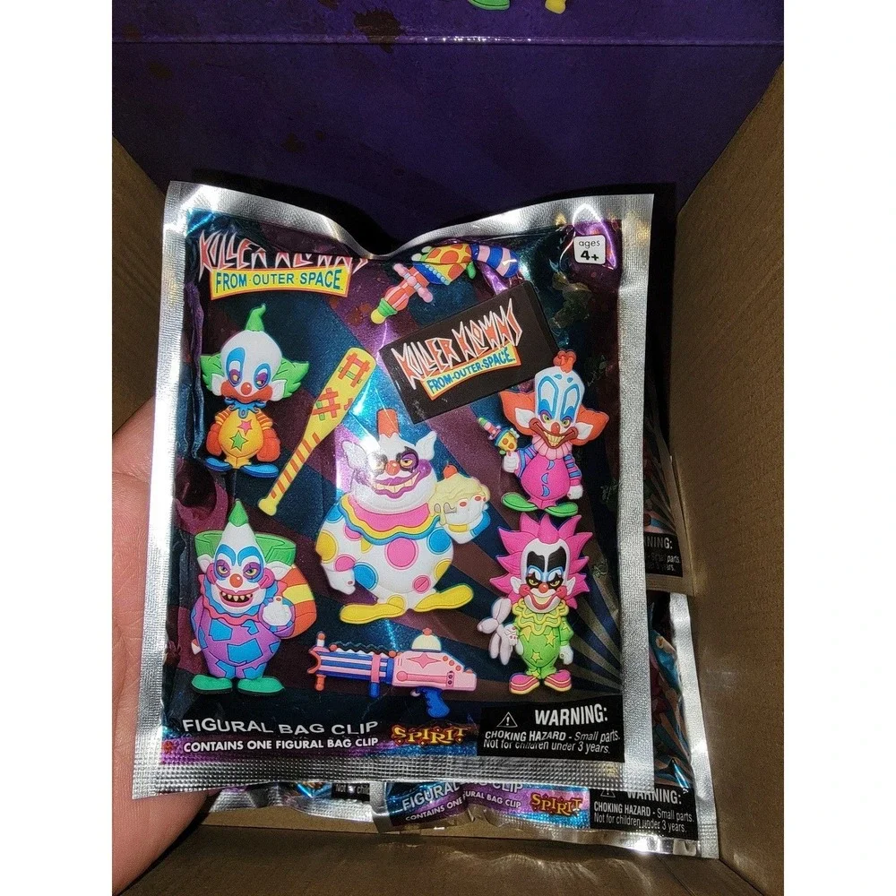 Killer Klowns From Outer Space Figural Bag‎ Clip Spirit Halloween Blind Bags